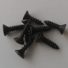 Cross recessed countersunk head tapping screw galvanized black (DIN 7982)